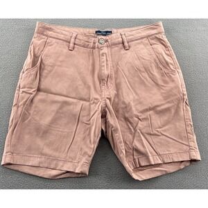 Shore Brand Shorts Mens Sz 31 Pink Chinos 8" Inseam